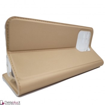 Dux Ducis dirbtinės odos atverčiamas dėklas - auksinės spalvos (Xiaomi Redmi 10C) Dux Ducis dirbtinės odos atverčiamas dėklas - auksinės spalvos (Xiaomi Redmi 10C)